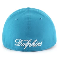 Men's '47  Aqua Miami Dolphins Foundational Franchise Fitted Hat