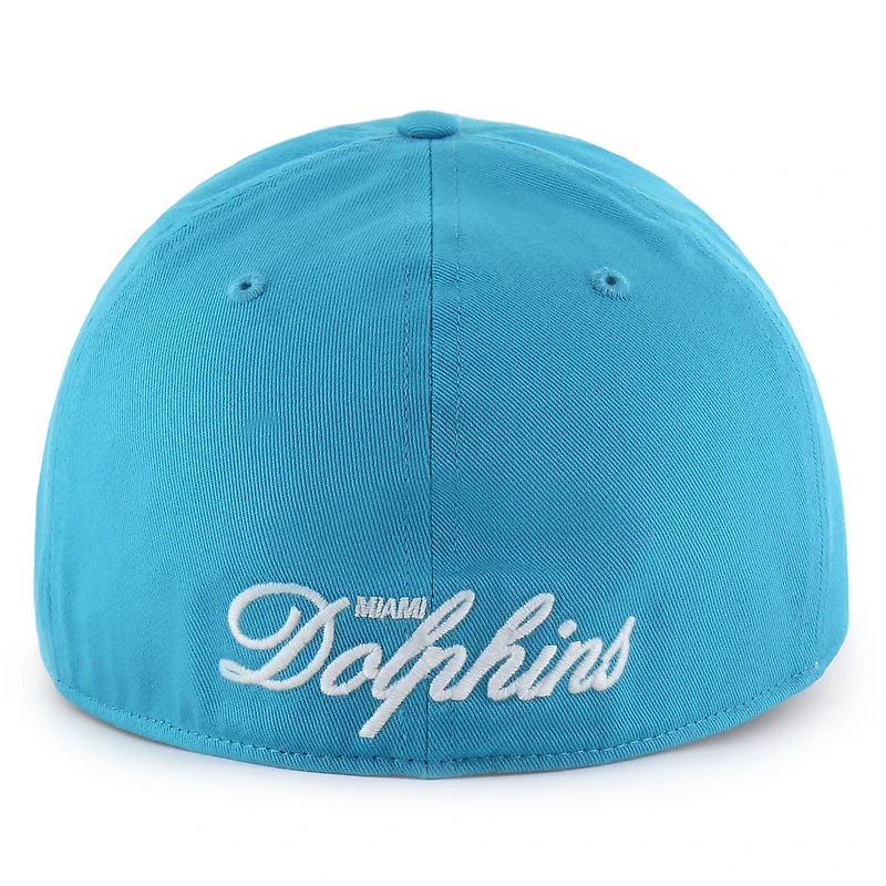 Men's '47  Aqua Miami Dolphins Foundational Franchise Fitted Hat