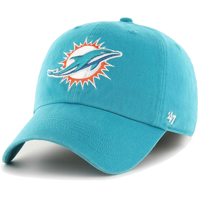Casquette ajustée '47 Aqua Miami Dolphins Franchise Logo pour homme