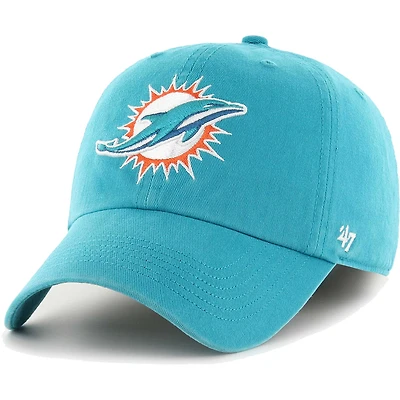 Casquette ajustée '47 Aqua Miami Dolphins Franchise Logo pour homme