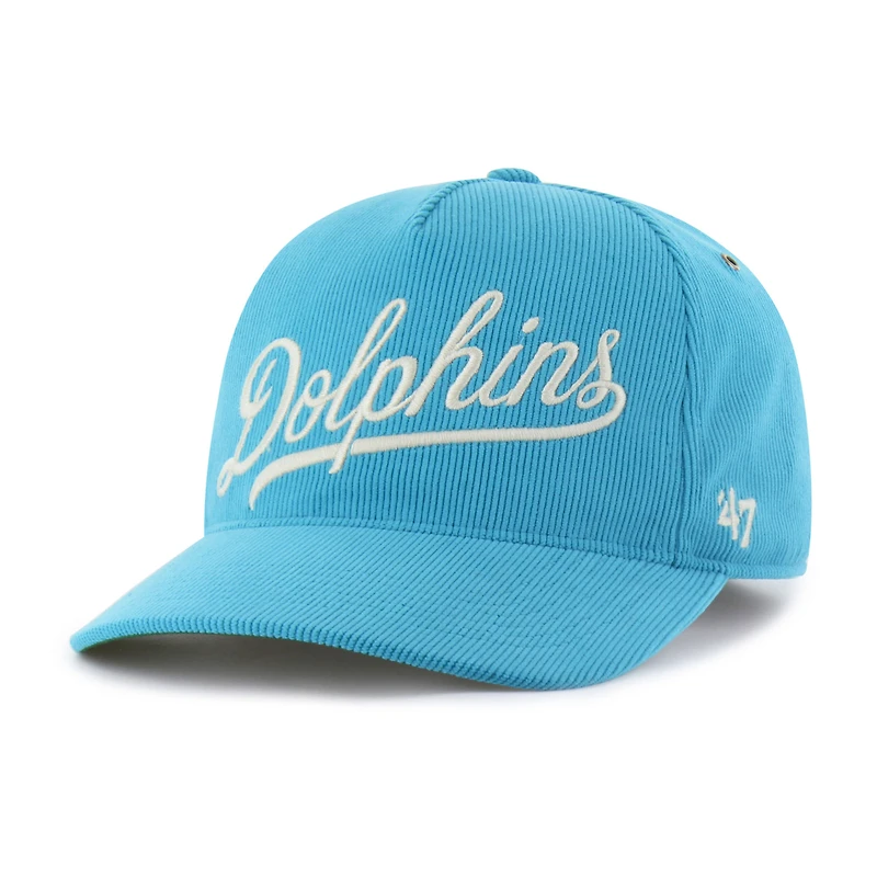 Men's '47 Aqua Miami Dolphins Golden Age Corduroy Hitch Adjustable Hat