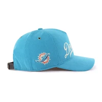 Casquette ajustable en velours côtelé Golden Age des Dolphins de Miami '47 Aqua pour homme