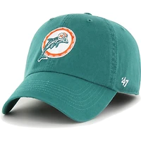 Men's '47 Aqua Miami Dolphins Gridiron Classics Franchise Fitted Hat