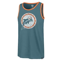 Men's '47  Aqua Miami Dolphins Premier Franklin Tank Top