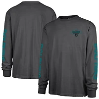 T-shirt à manches longues rétro noir « 47 » pour homme, Miami Dolphins, Cairn Ravine Foundation