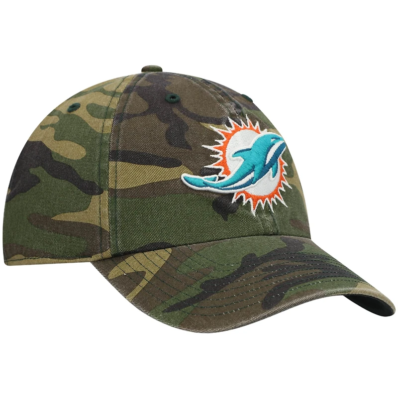 Casquette réglable '47 Camo Miami Dolphins Woodland Clean Up pour homme