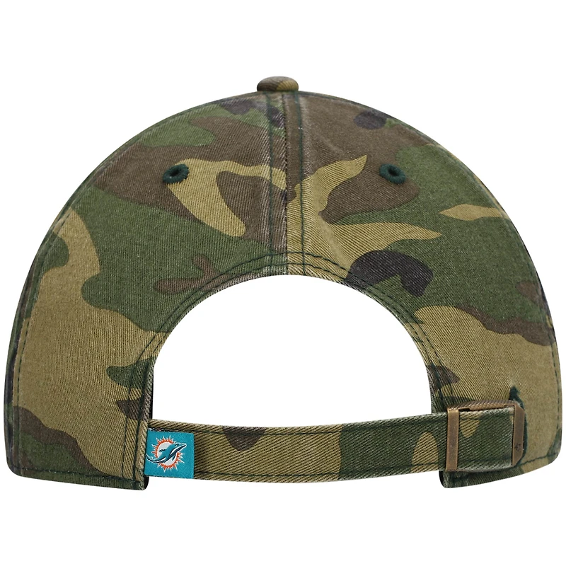 Casquette réglable '47 Camo Miami Dolphins Woodland Clean Up pour homme