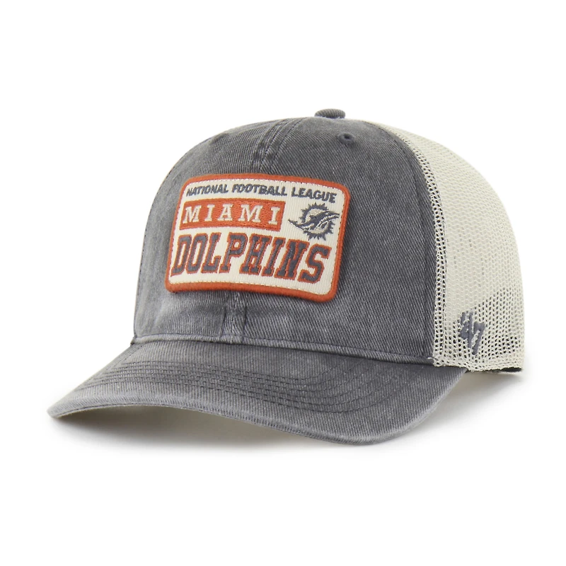 Casquette ajustable décontractée « 47 » des Dolphins de Miami, couleur anthracite