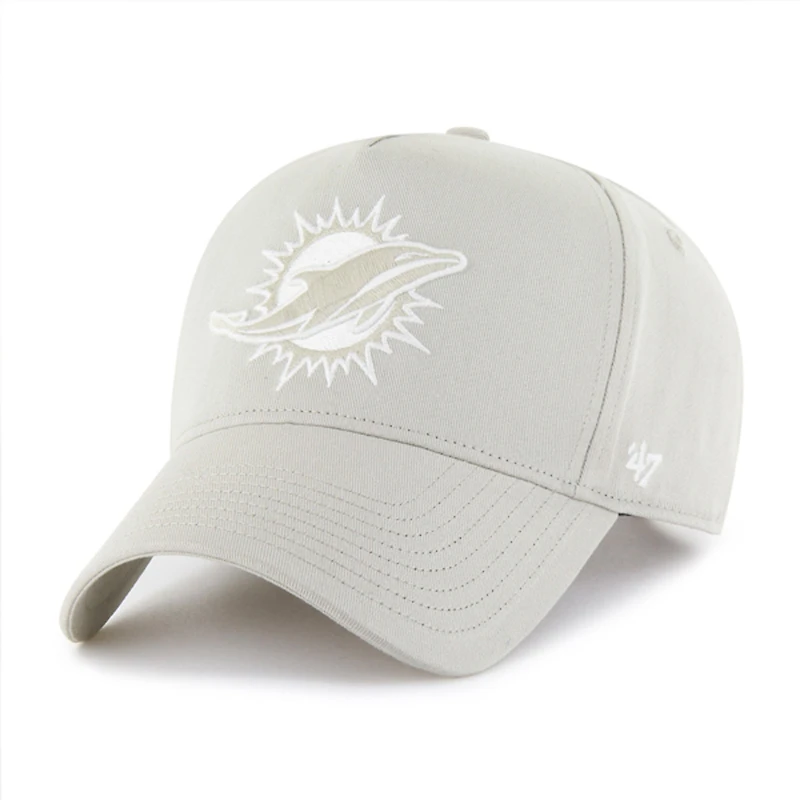 Men's '47 Cream Miami Dolphins Foundation Offside Adjustable Hat