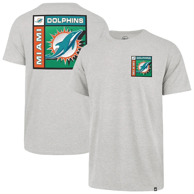 T-shirt Franklin chromé gris « 47 » pour homme des Dolphins de Miami