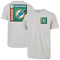 T-shirt Franklin chromé gris « 47 » pour homme des Dolphins de Miami