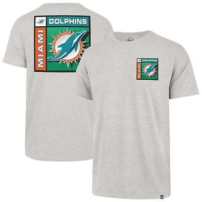 T-shirt Franklin chromé gris « 47 » pour homme des Dolphins de Miami