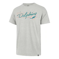 Men's '47 Gray Miami Dolphins Downburst Franklin T-Shirt