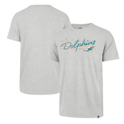 Men's '47 Gray Miami Dolphins Downburst Franklin T-Shirt