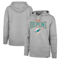 Sweat à capuche gris Miami Dolphins Headline '47 pour hommes