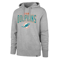 Sweat à capuche gris Miami Dolphins Headline '47 pour hommes