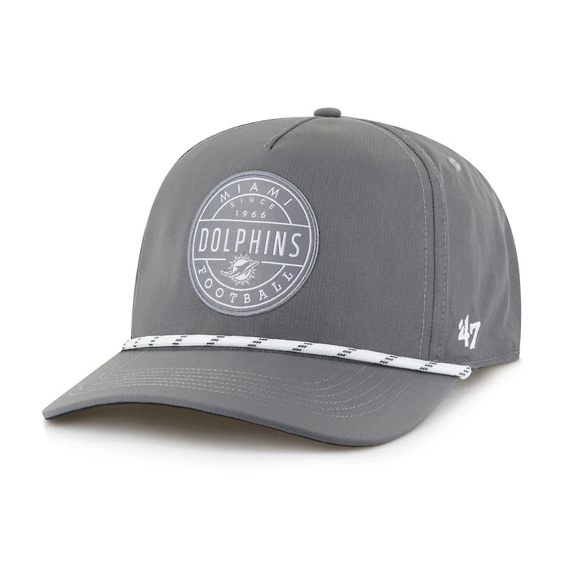 Casquette ajustable Suburbia Hitch grise des Dolphins de Miami 1947 pour homme