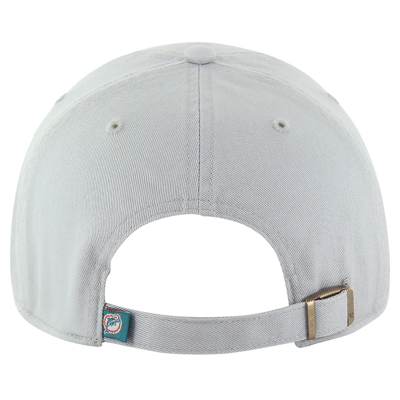 Casquette ajustable « 47 » pour homme, Miami Dolphins Team Clean Up, grise