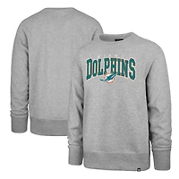 Sweat-shirt gris '47 pour hommes des Dolphins de Miami Varsity Block Headline
