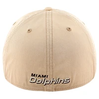 Men's '47 Khaki Miami Dolphins Dusted Relaxed Franchise Fitted Hat