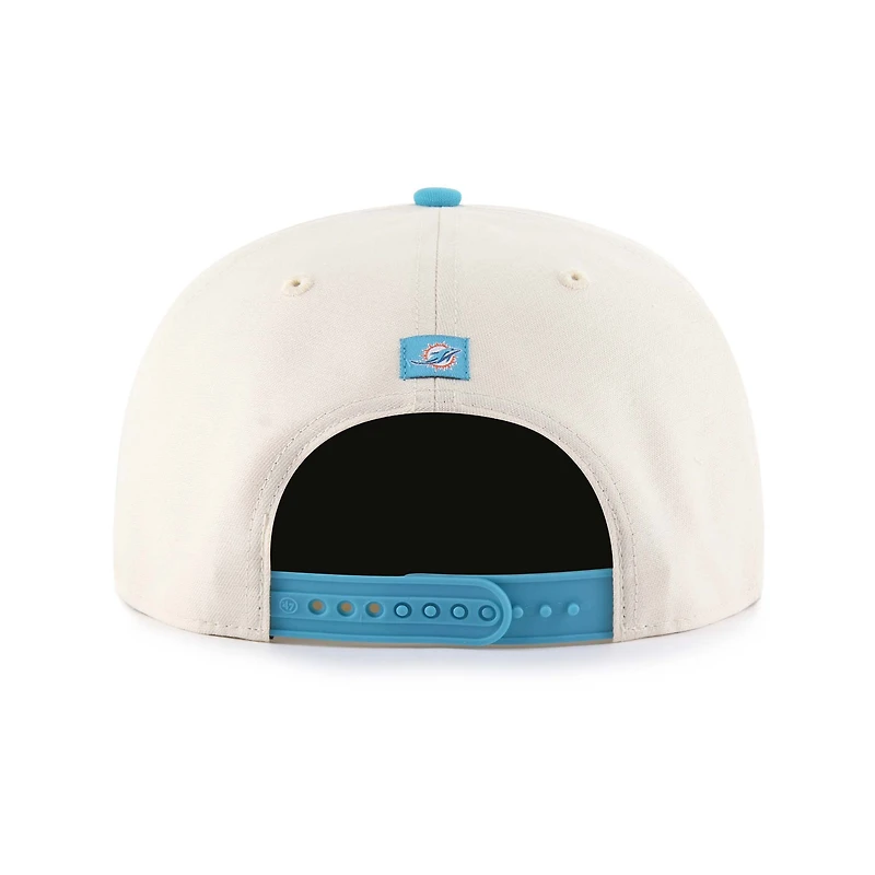 Casquette ajustable Payson Captain des Dolphins de Miami '47 Natural pour homme