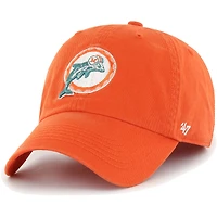 Men's '47 Orange Miami Dolphins Gridiron Classics Franchise Fitted Hat