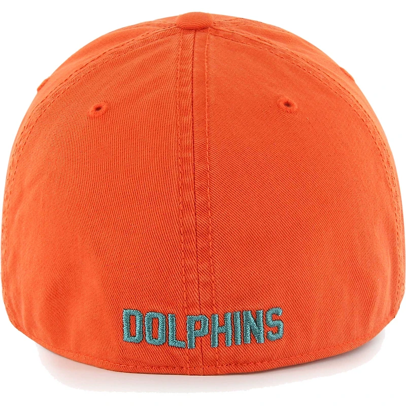 Casquette ajustée pour homme '47 Orange Miami Dolphins Gridiron Classics Franchise