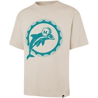 T-shirt rétro « 47 » pour homme, imprimé « Bouldering Imprint » des Dolphins de Miami, couleur beige, la Ravine Foundation.