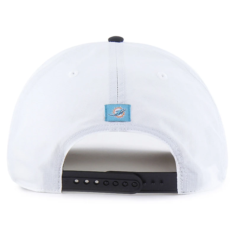 Men's '47 White/Black Miami Dolphins Suburbia Hitch Two-Tone Adjustable Hat