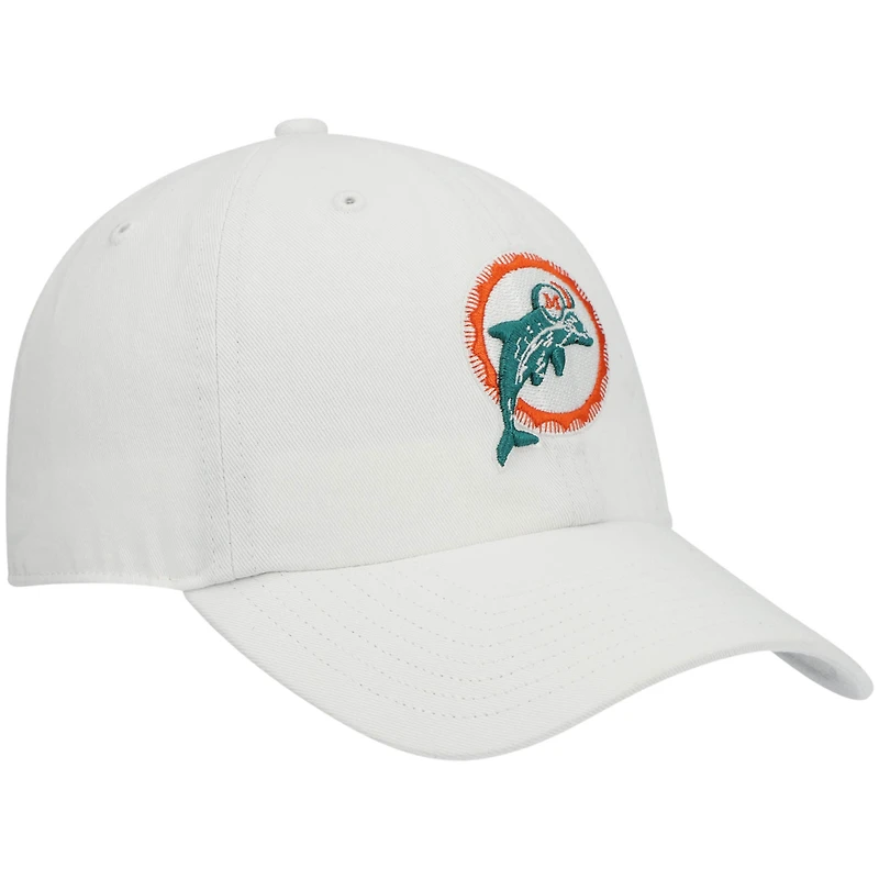 Casquette réglable '47 White Miami Dolphins Clean Up Legacy pour homme