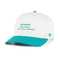 Men's '47  White Miami Dolphins Contemporary Two-Tone Hitch Adjustable Hat