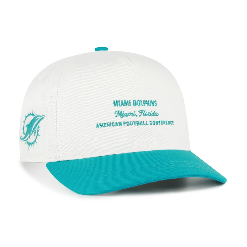 Men's '47 White Miami Dolphins Contemporary Two-Tone Hitch Adjustable Hat