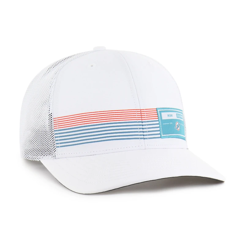 Casquette ajustable blanche « 47 » pour homme, modèle camionneur télémétrique des Dolphins de Miami