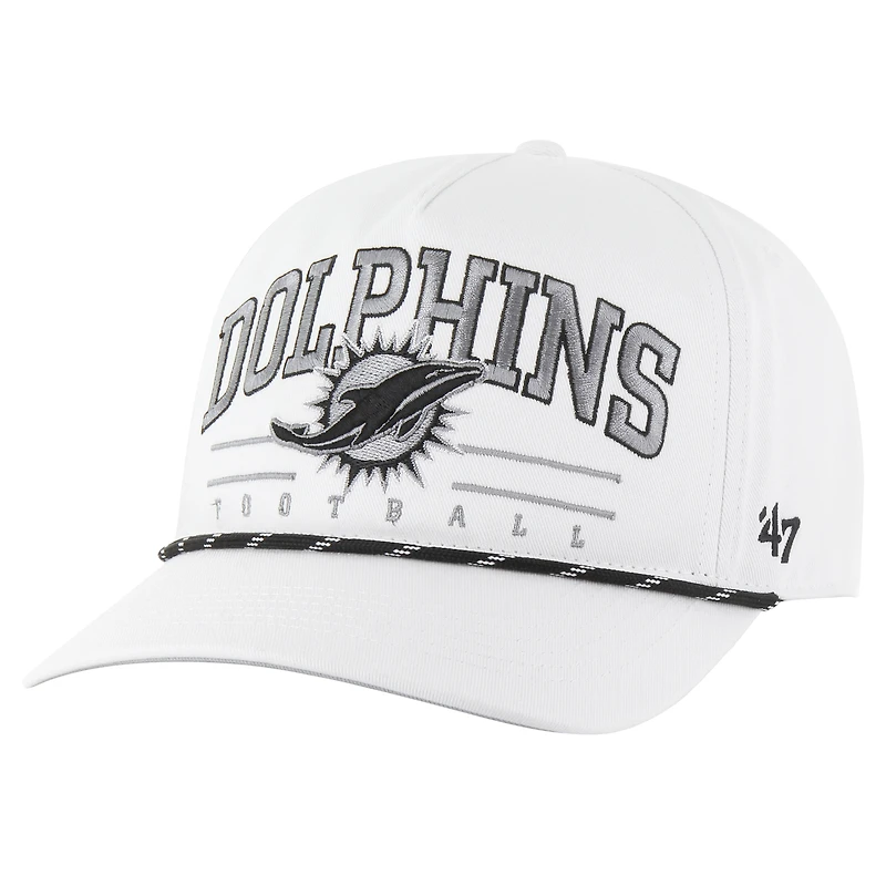Casquette ajustable blanche à motif moucheté Roscoe des Dolphins de Miami '47 pour homme