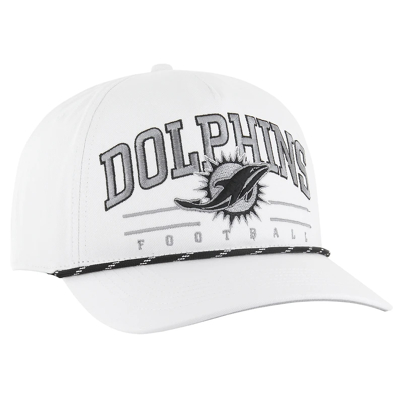 Casquette ajustable blanche à motif moucheté Roscoe des Dolphins de Miami '47 pour homme