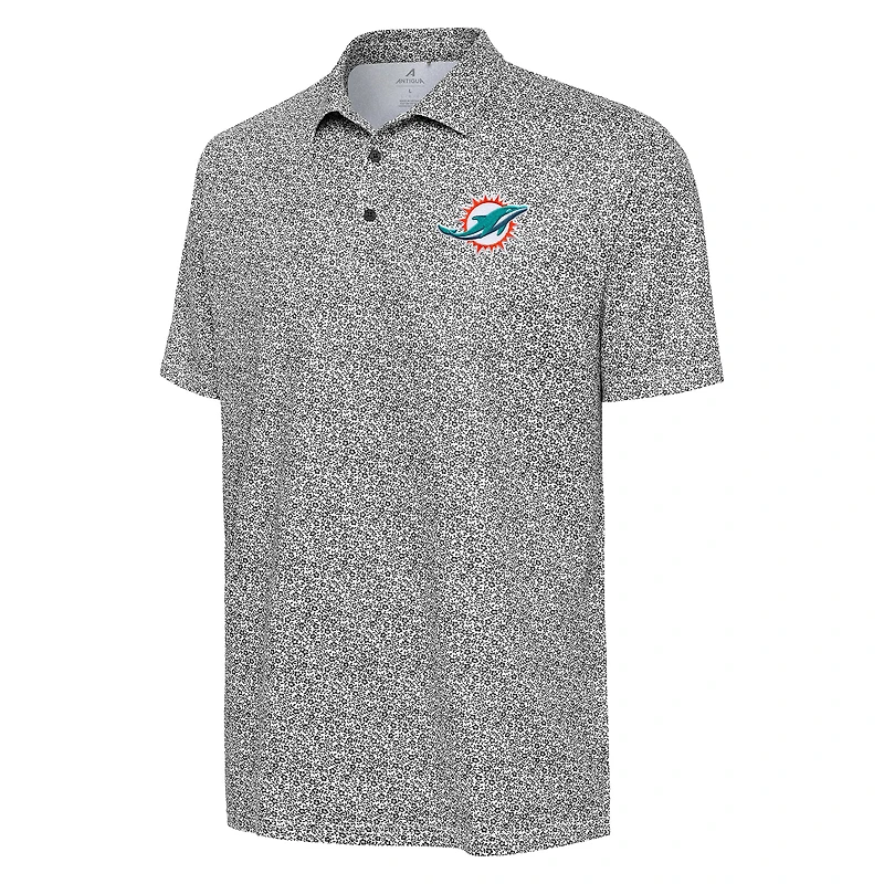 Polo noir à imprimé fleuri des Miami Dolphins Field pour homme