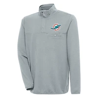 Veste à enfiler bouton-pression quart de tour pour homme, gris Antigua, Miami Dolphins