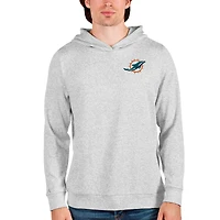 Sweat à capuche Absolute pour homme Antigua gris chiné des Miami Dolphins
