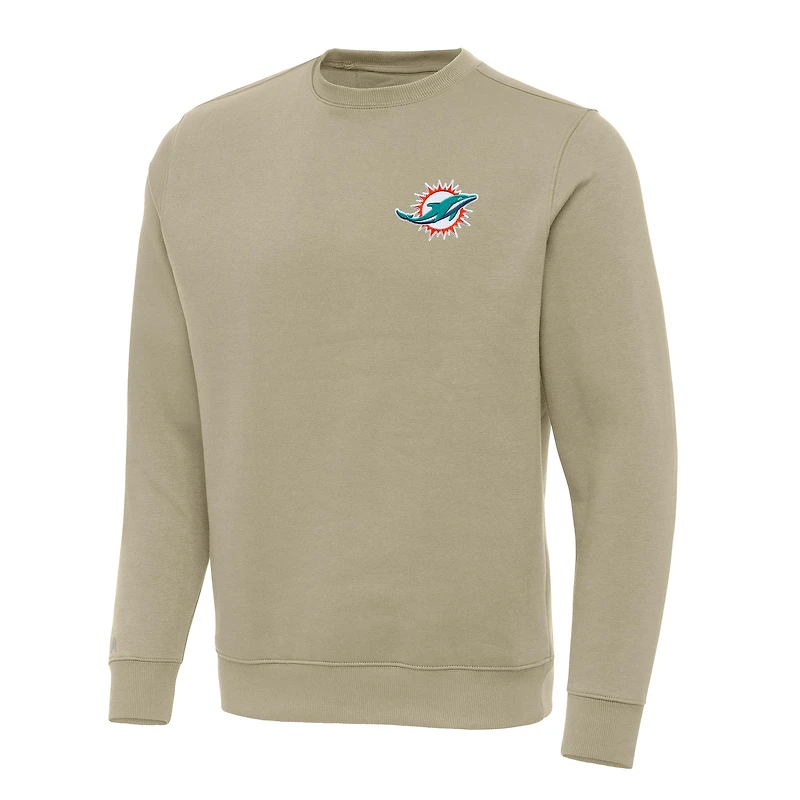 Sweat-shirt Victory pour homme, couleur kaki, des Miami Dolphins, Antigua