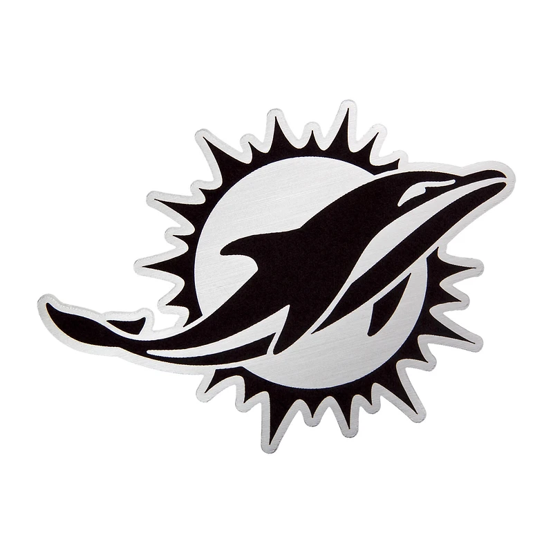 Sweat à capuche zippé intégral Antigua White Miami Dolphins avec logo métallique Victory pour homme