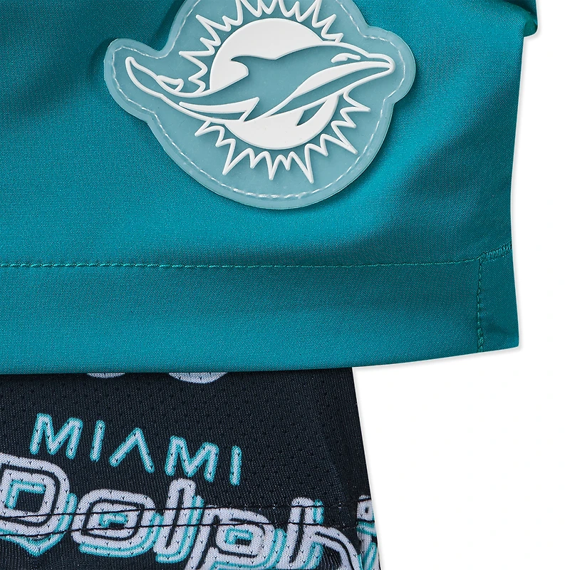 Men's Chubbies Aqua Miami Dolphins 5.5" Classic Lined Swim Trunks