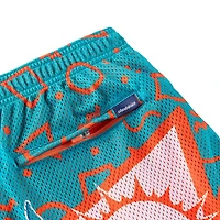 Men's Chubbies Teal Miami Dolphins Mesh Shorts