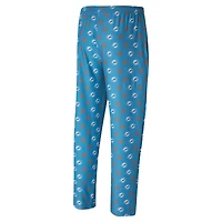 Pantalon en tricot Record All Over de Miami Dolphins Concepts Sport Aqua pour hommes