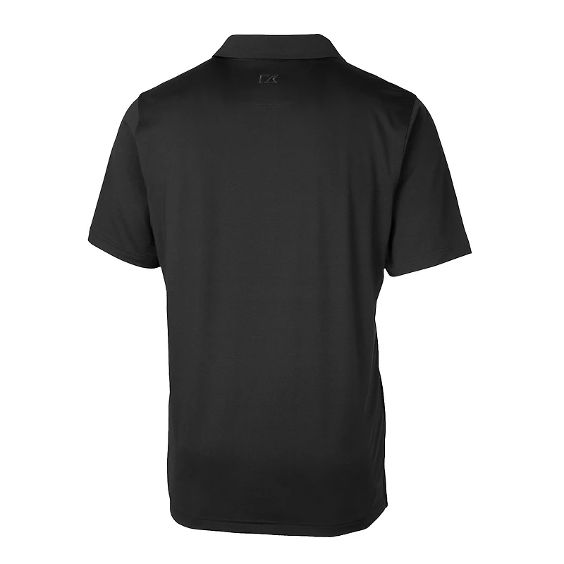 Men's Cutter & Buck Black Miami Dolphins Throwback Logo Big Tall Forge Stretch Polo