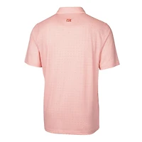 Men's Cutter & Buck Orange Miami Dolphins Throwback Logo Pike Double Dot Print Stretch Polo