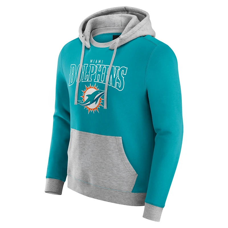 Men's Darius Rucker Collection by Fanatics Aqua Miami Dolphins Coaches Hoodie