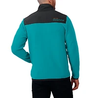 Men's Darius Rucker Collection by Fanatics Aqua Miami Dolphins Color Block Polar Fleece Full-Zip Jacket
