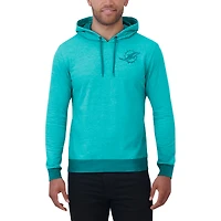 Men's Darius Rucker Collection by Fanatics Aqua Miami Dolphins Tonal Knit Pullover Hoodie