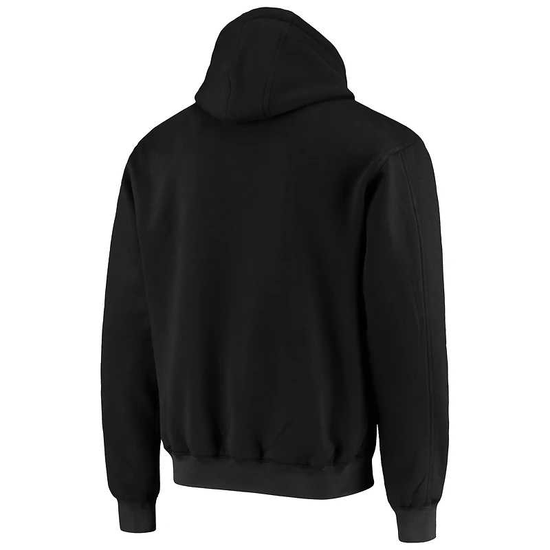Sweat à capuche zippé intégral doublé thermique Dunbrooke noir Miami Dolphins pour homme