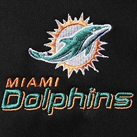 Sweat à capuche zippé intégral doublé thermique Dunbrooke noir Miami Dolphins pour homme